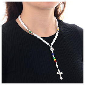 Rosary necklace of Jubilee 2025, hard stone beads