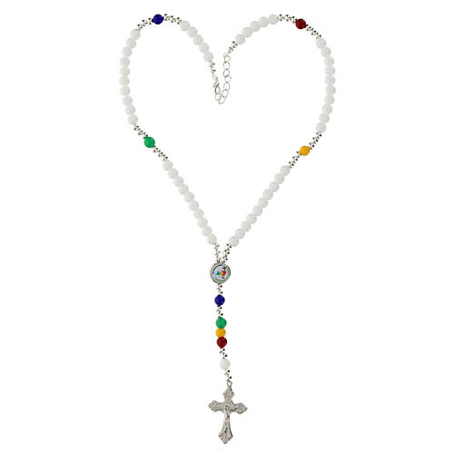 Rosary necklace of Jubilee 2025, hard stone beads 3