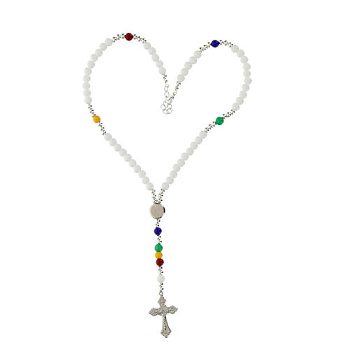 Rosary necklace of Jubilee 2025, hard stone beads 4