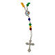 Rosary necklace of Jubilee 2025, colourful hard stones s1