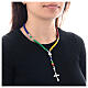 Collana rosario Giubileo 2025 pietre dure colorate s2