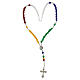 Jubilee 2025 rosary necklace with colored hard stones s3