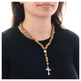 Rosary necklace of Jubilee 2025, olivewood