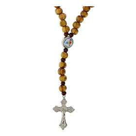 Jubilee 2025 rosary in olive wood