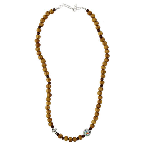 Collana Giubileo 2025 legno d'ulivo 3