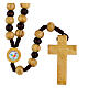 Jubilee 2025 rosary in olive wood s1