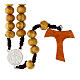 Wooden Jubilee rosary with Tau cross s2