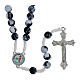 Jubilee rosary with white and black acrylic beads s1
