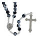 Jubilee Rosary with White and Black Acrylic Beads s3