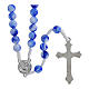 Jubilee rosary with white and blue acrylic beads s3