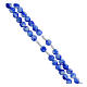 Jubilee rosary with white and blue acrylic beads s5