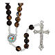 Jubilee Rosary with White and Brown Acrylic Beads s1