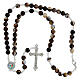 Jubilee Rosary with White and Brown Acrylic Beads s6