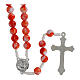 Jubilee rosary, white and red acrylic s3