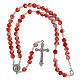 Jubilee rosary, white and red acrylic s6