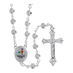 Rosario Giubileo metallo lucido