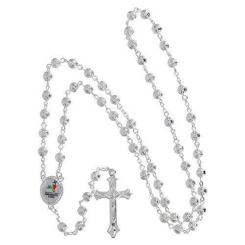 Rosario Giubileo metallo lucido 6