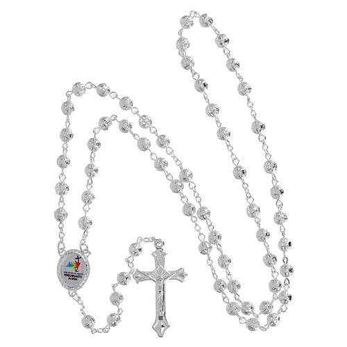 Rosario Giubileo metallo lucido 4