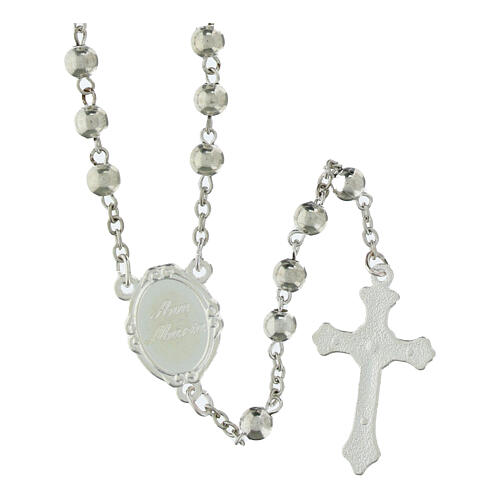 Metal rosary with box set official Jubilee 2025 logo, 4 mm 3