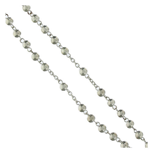 Metal rosary with box set official Jubilee 2025 logo, 4 mm 4