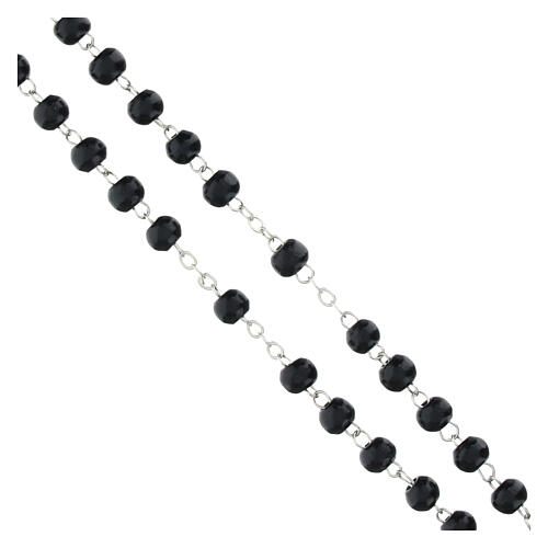 Black Wood Rosary 5 mm Official Jubilee 2025 Logo Box 4