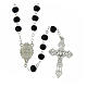 Black Wood Rosary 5 mm Official Jubilee 2025 Logo Box s3
