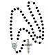 Black Wood Rosary 5 mm Official Jubilee 2025 Logo Box s5