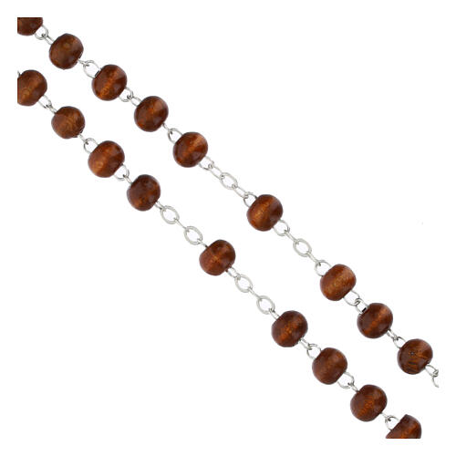 Scatolina rosario legno 5 mm logo ufficiale Giubileo 2025 4
