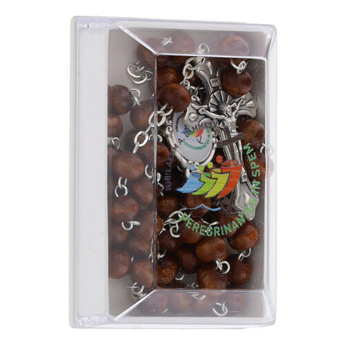 Wooden Rosary with box 5mm Official Jubilee 2025 Logo 2