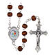 Wooden Rosary with box 5mm Official Jubilee 2025 Logo s1