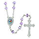 Jubilee Purple Glass Rosary with Box s1