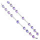 Jubilee Purple Glass Rosary with Box s5