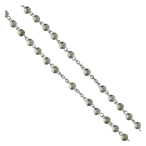 Jubiläumsrosenkranz aus Metall 4 mm und Schachtel mit offiziellem Logo 2025 6