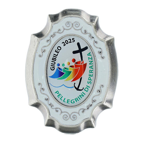 Rosario metallo 4 mm e scatola Giubileo 2025 con logo 7