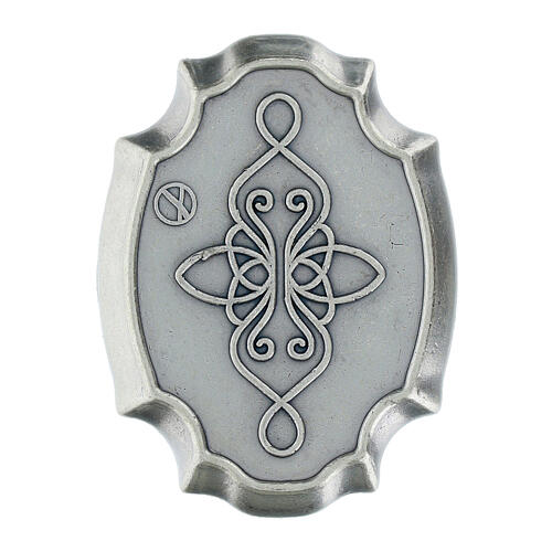 Rosario metallo 4 mm e scatola Giubileo 2025 con logo 9