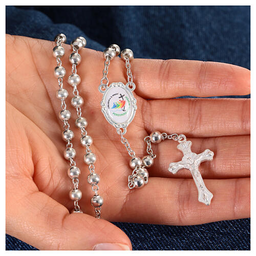 Metal Rosary with 4 mm Beads and Jubilee 2025 Logo Box 2