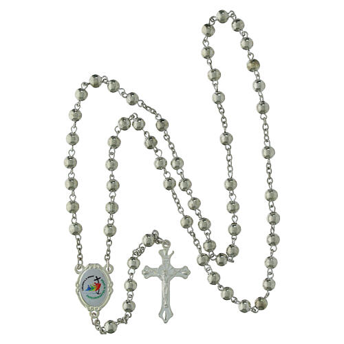 Metal Rosary with 4 mm Beads and Jubilee 2025 Logo Box 8