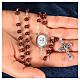 Wooden rosary necklace with box official Jubilee 2025 logo, 5 mm beads s2