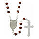 Wooden rosary necklace with box official Jubilee 2025 logo, 5 mm beads s4