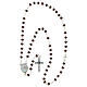 Wooden rosary necklace with box official Jubilee 2025 logo, 5 mm beads s8