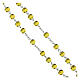 Jubilee amber-coloured glass rosary with case s5