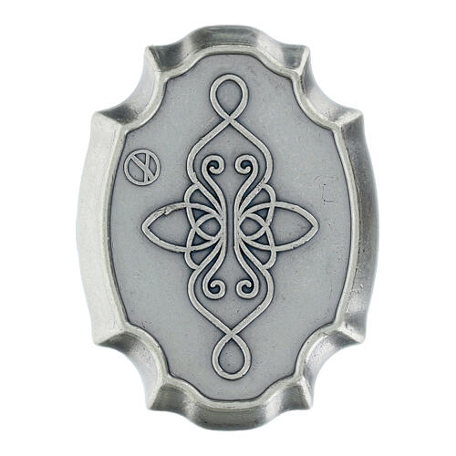 Rosa Rosenkranz mit 4 mm Glasperlen offizielles Jubiläumslogo 2025 mit Schachtel 8