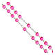 Official Jubilee 2025 pink glass rosary with box 4 mm s5