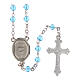Box with 0.16 in aquamarine rosary, official Jubilee 2025 logo s3