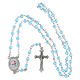 Box with 0.16 in aquamarine rosary, official Jubilee 2025 logo s5