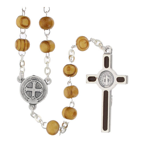 Wood rosary with 0.2 in beads and 2025 Jubilee box 3