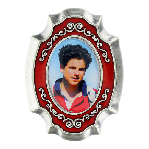 Roter Rosenkranz Carlo Acutis mit Etui 4 mm 6