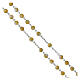 Rosario grani 6 mm madreperla argento 925 s3