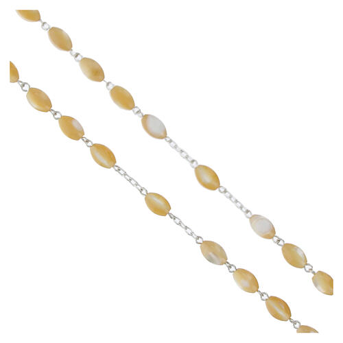 Rosenkranz mit ovalen Perlmuttperlen (8 × 6 mm) – 925er Silber 4