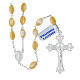 Rosary with 0.3x0.24 in oval mother-of-pearl beads and 925 silver s1